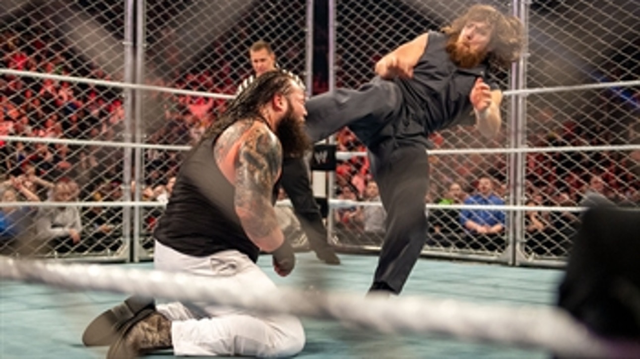 The Usos vs. Bray Wyatt & Daniel Bryan - Steel Cage Match: Raw, January 13, 2014 (Full Match)