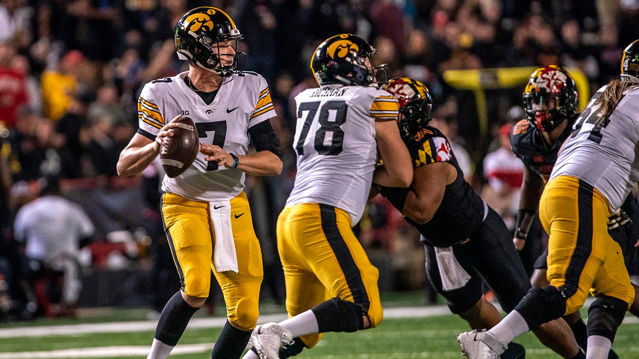 Spencer Petras registers five total TDs in No. 5 Iowa's 51-14 pummeling of Maryland