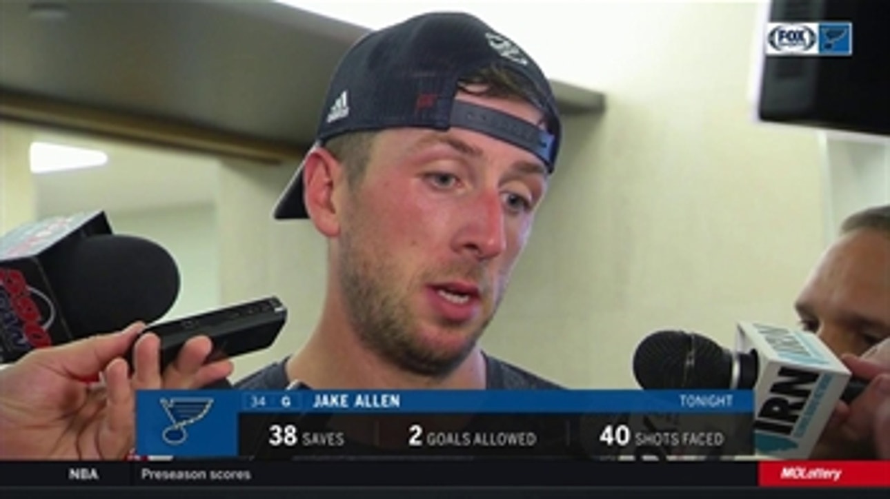 Jake Allen says Blues can't afford to get comfortable