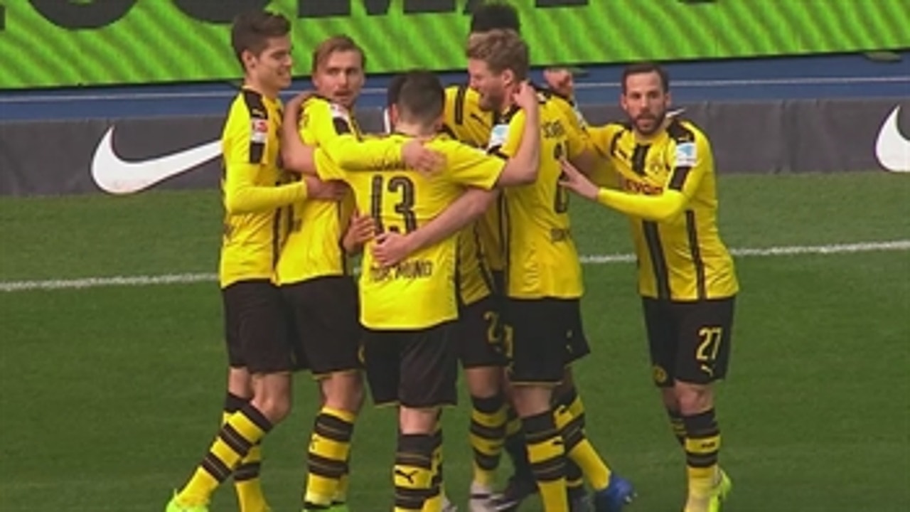 Aubameyang scores for Dortmund against Hertha Berlin ' 2016-17 Bundesliga Highlights