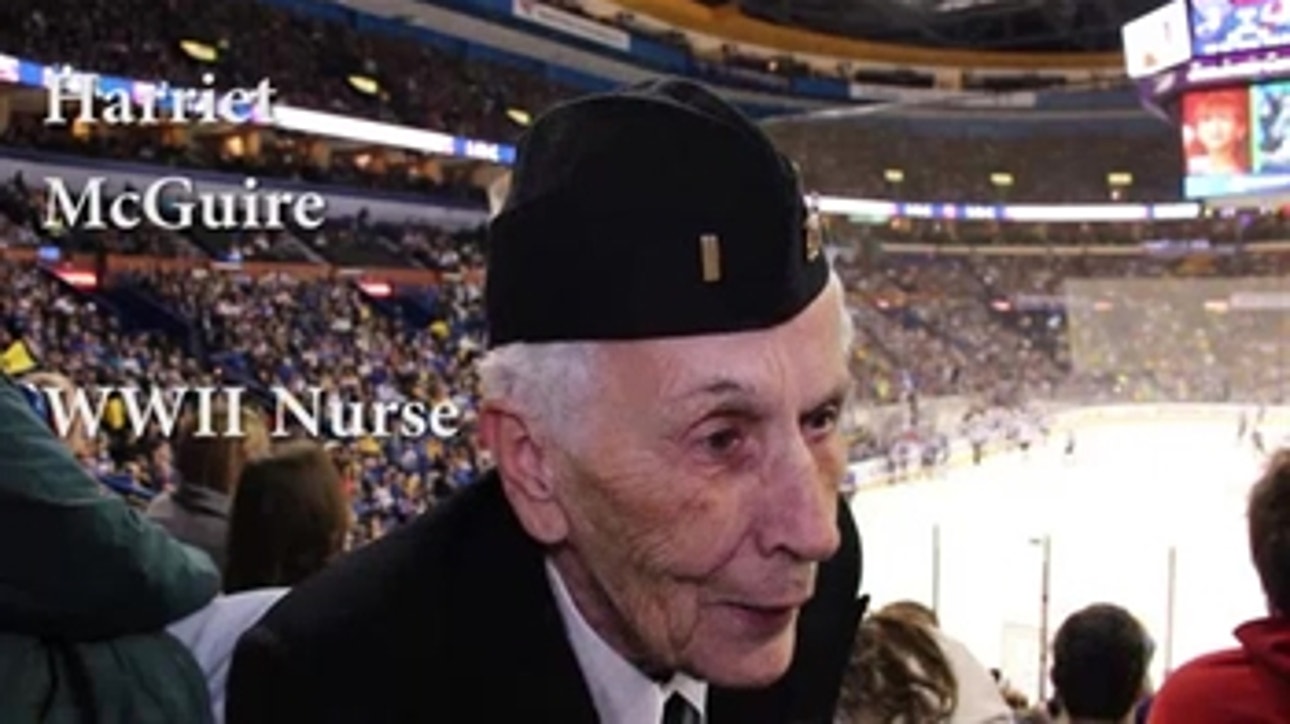 Blues honor World War II veteran
