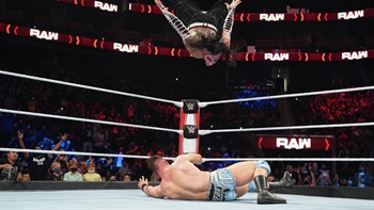 Jeff Hardy vs. Austin Theory: Raw, Oct. 11, 2021