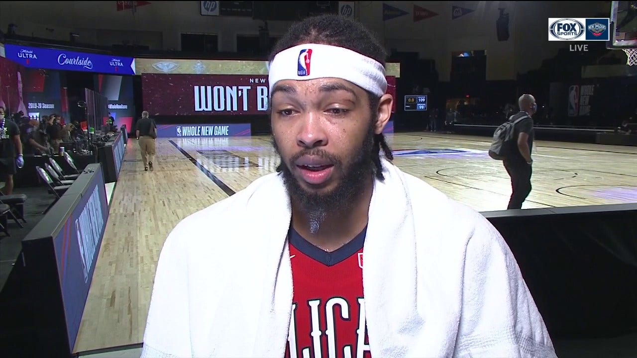Brandon Ingram on the Pelicans Grabbing their first Win in Orlando