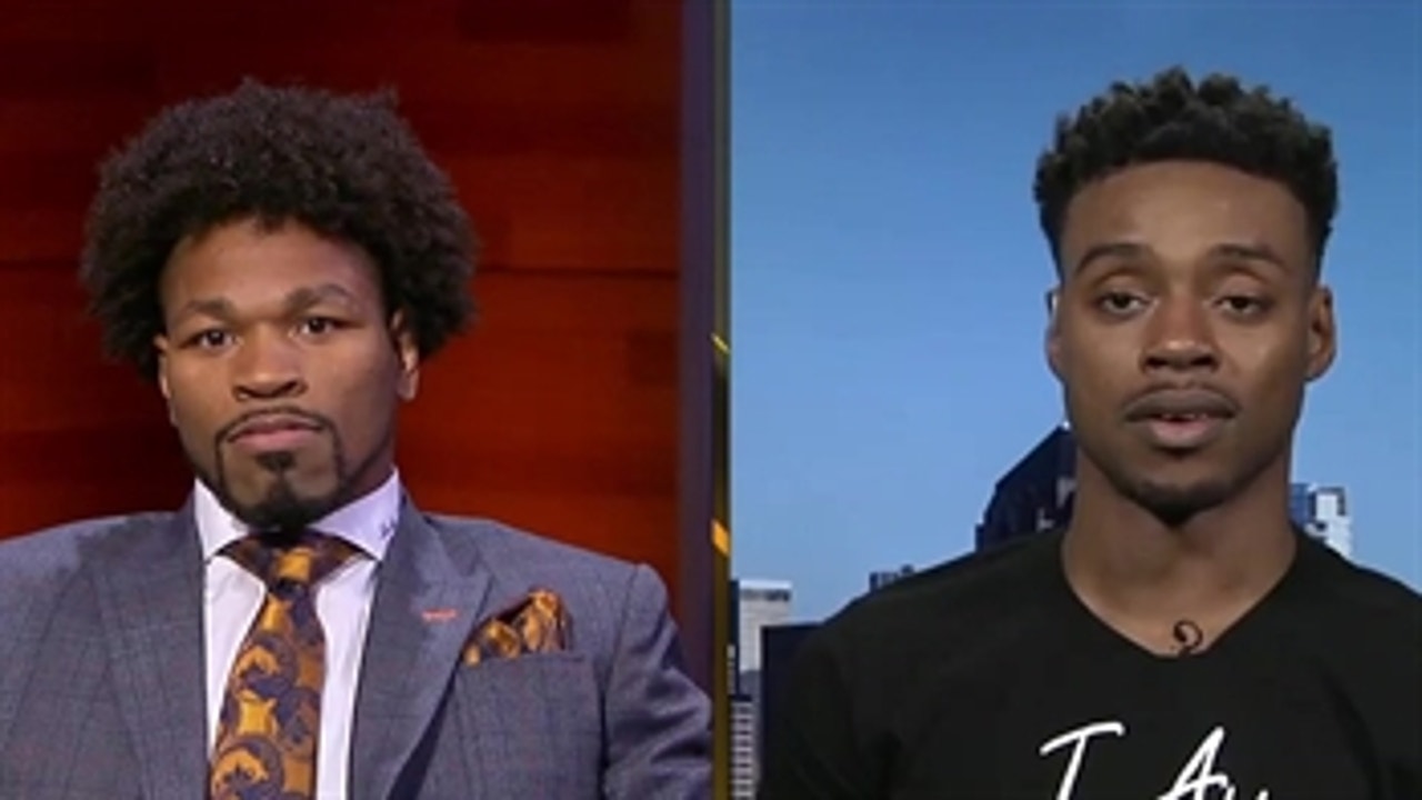 Errol Spence Jr. chats with Shawn Porter days before their unification fight