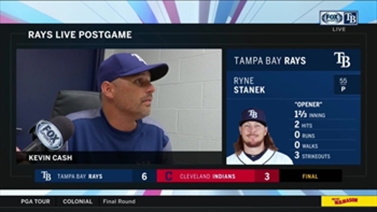 Kevin Cash highlights Austin Meadows' perfect day at the plate and Rays' bullpen performance