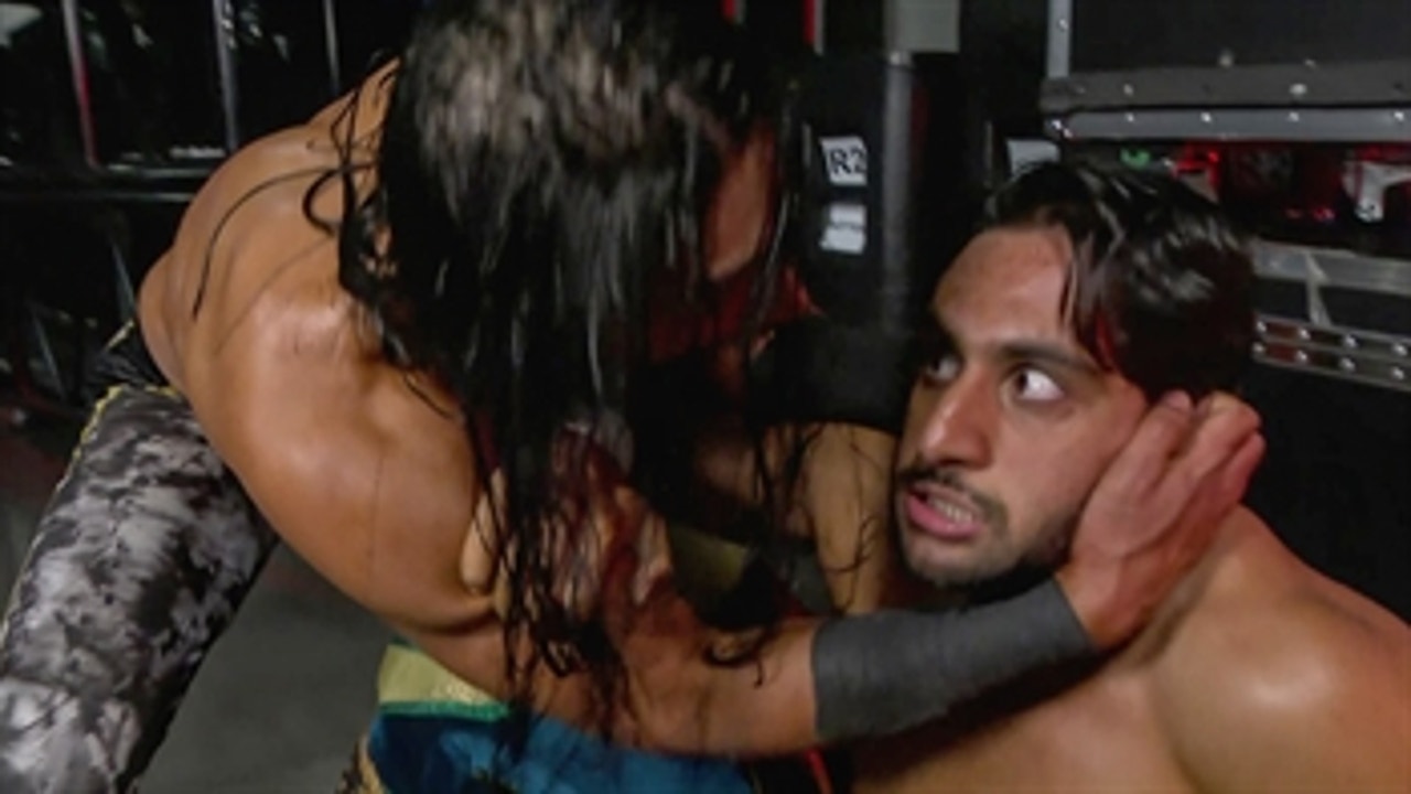 Mustafa Ali blindsides Mansoor with backstage attack: Raw, Oct. 11, 2021