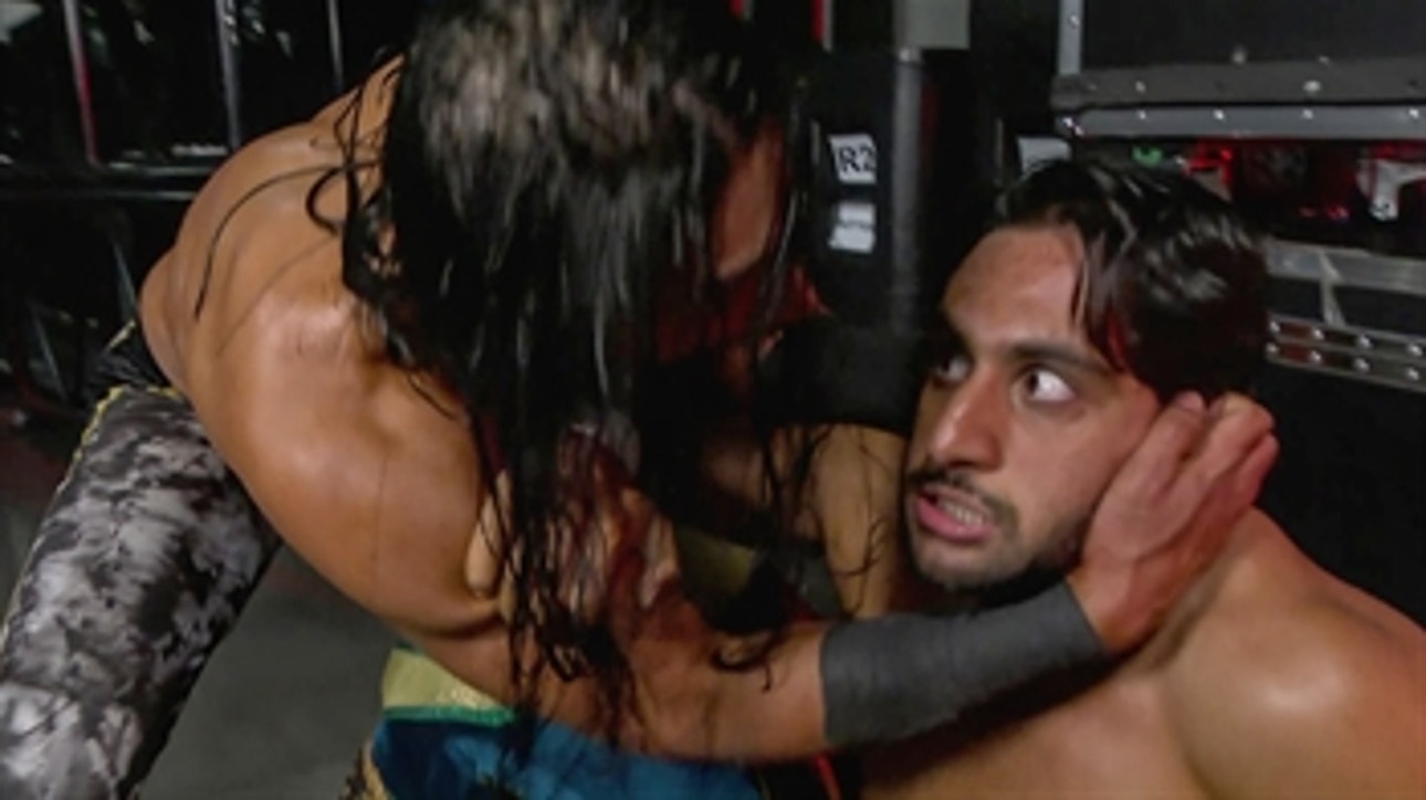 Mustafa Ali blindsides Mansoor with backstage attack: Raw, Oct. 11, 2021