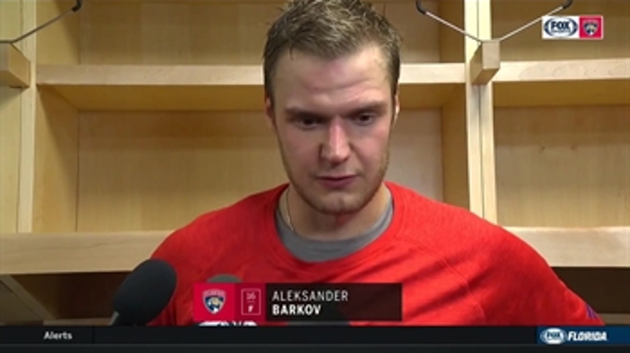 Aleksander Barkov recaps Florida's season-opening loss to Tampa Bay