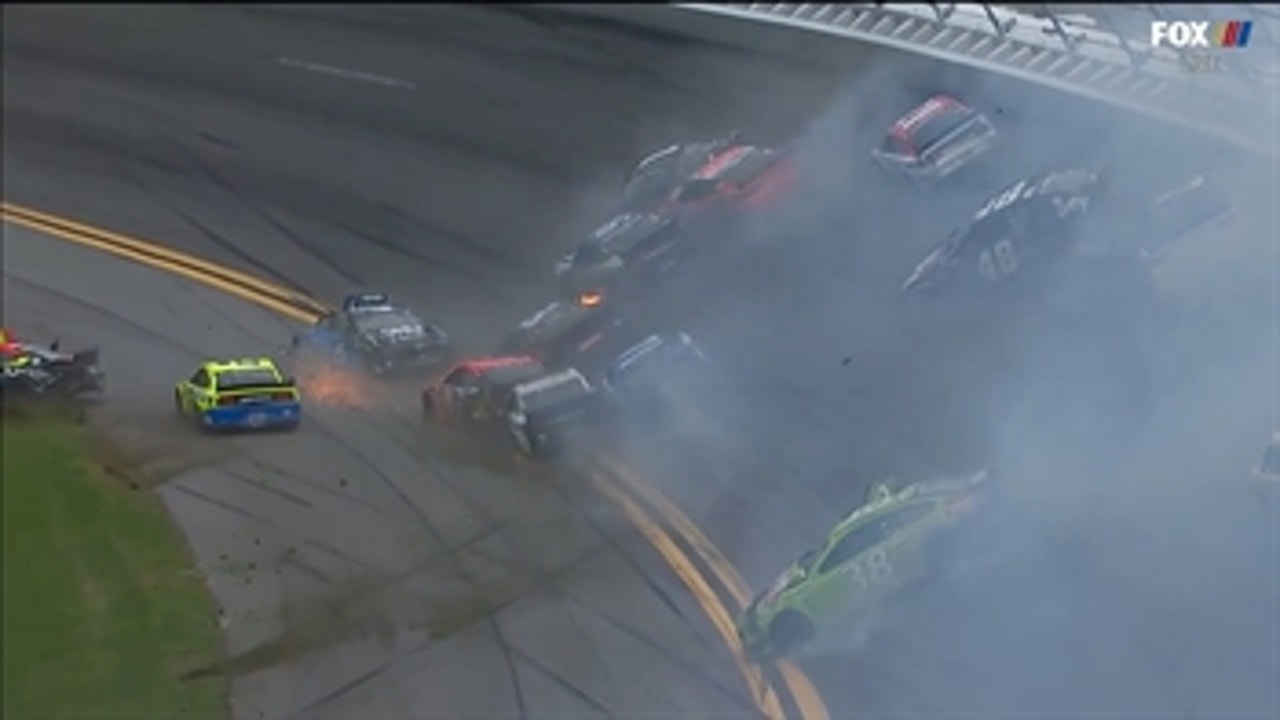 HUGE wreck takes out multiple drivers just 15 laps into the Daytona 500