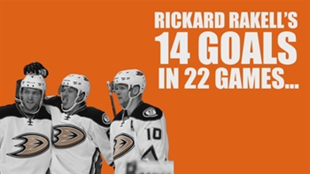 Stat Attack: Rickard Rakell on pace for 50-goal season with Ducks