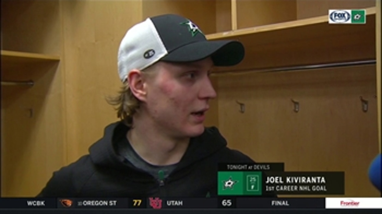 Joel Kiviranta talks scoring first goal, Stars Win in Overtime