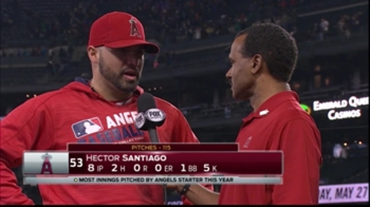 Hector Santiago (8 IP, 2 H, 0 R) out duels King Felix; Angels finish sweep of Mariners