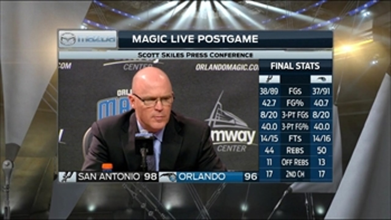 Orlando Magic Scott Skiles after disappointing loss