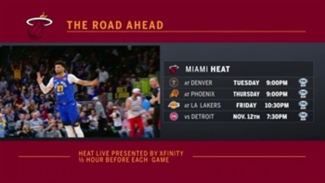 Heat gear up for a visit to the Nuggets