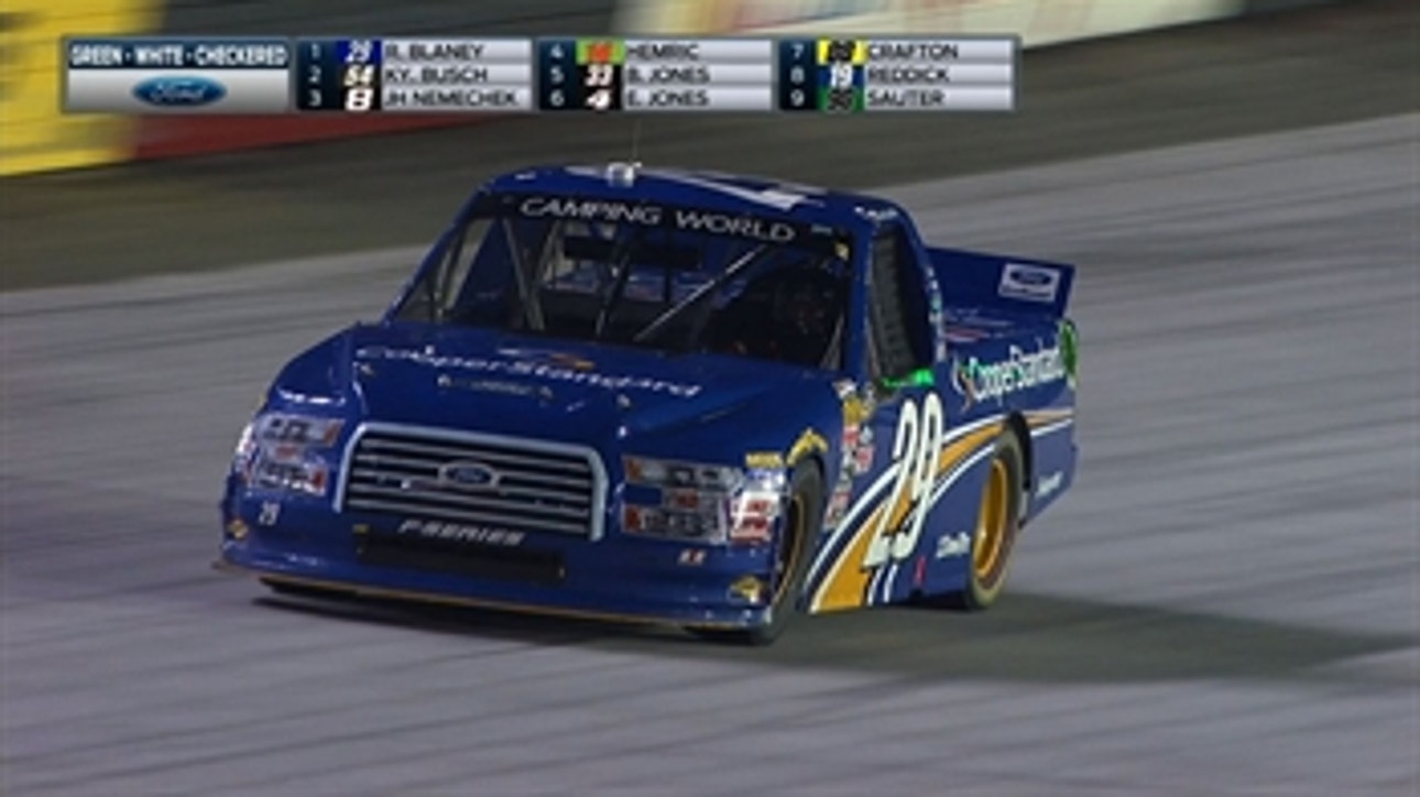 TRUCKS: Ryan Blaney Comes from Lap Down for Win - Bristol 2015