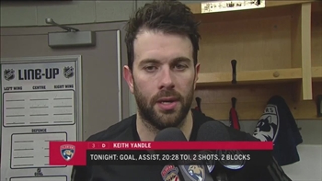 Keith Yandle says strong start was critical for Panthers