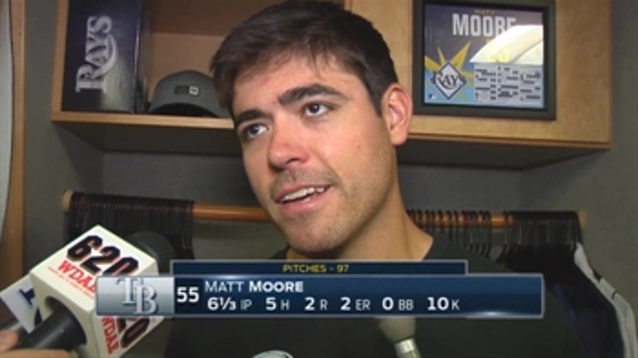 Matt Moore: I was doing a good job of getting ahead