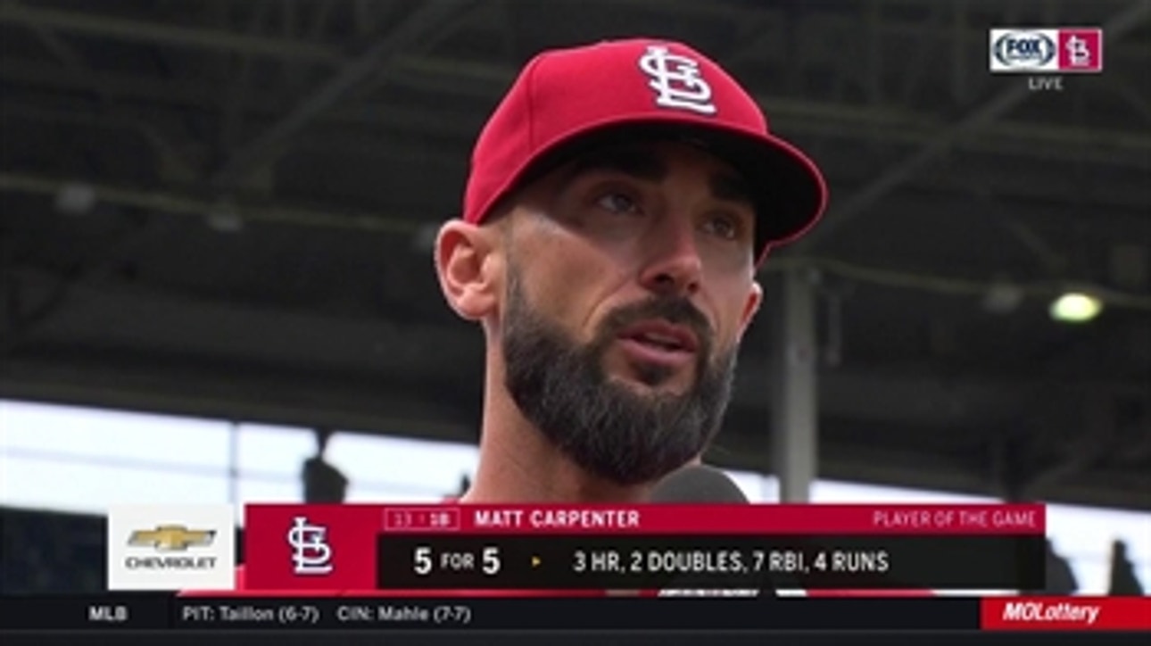 Carp after huge day, Cards win: 'Today was a lot of fun'