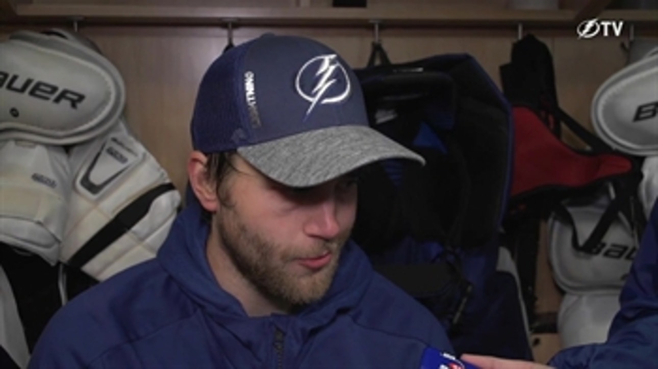 Victor Hedman says Lightning are happy, not satisfied