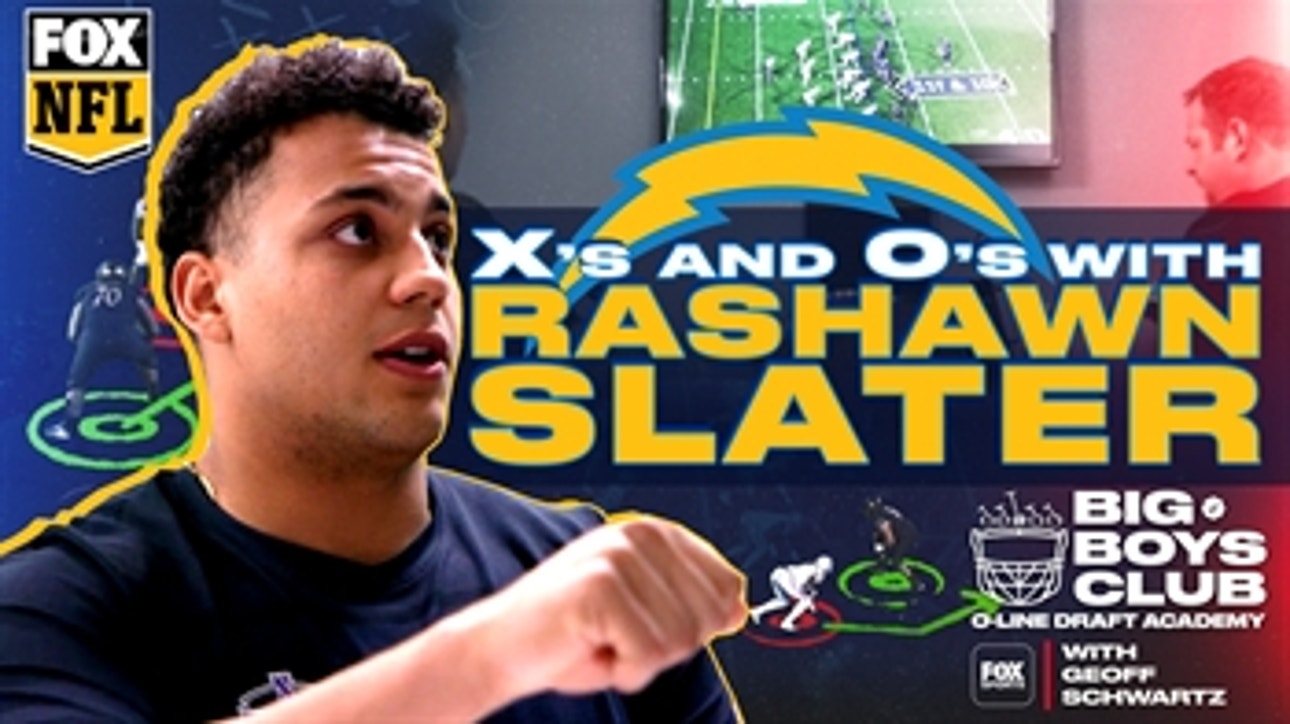 THE BIG BOYS CLUB: X’s and O’s with LA Charger - Rashawn Slater | FOX NFL