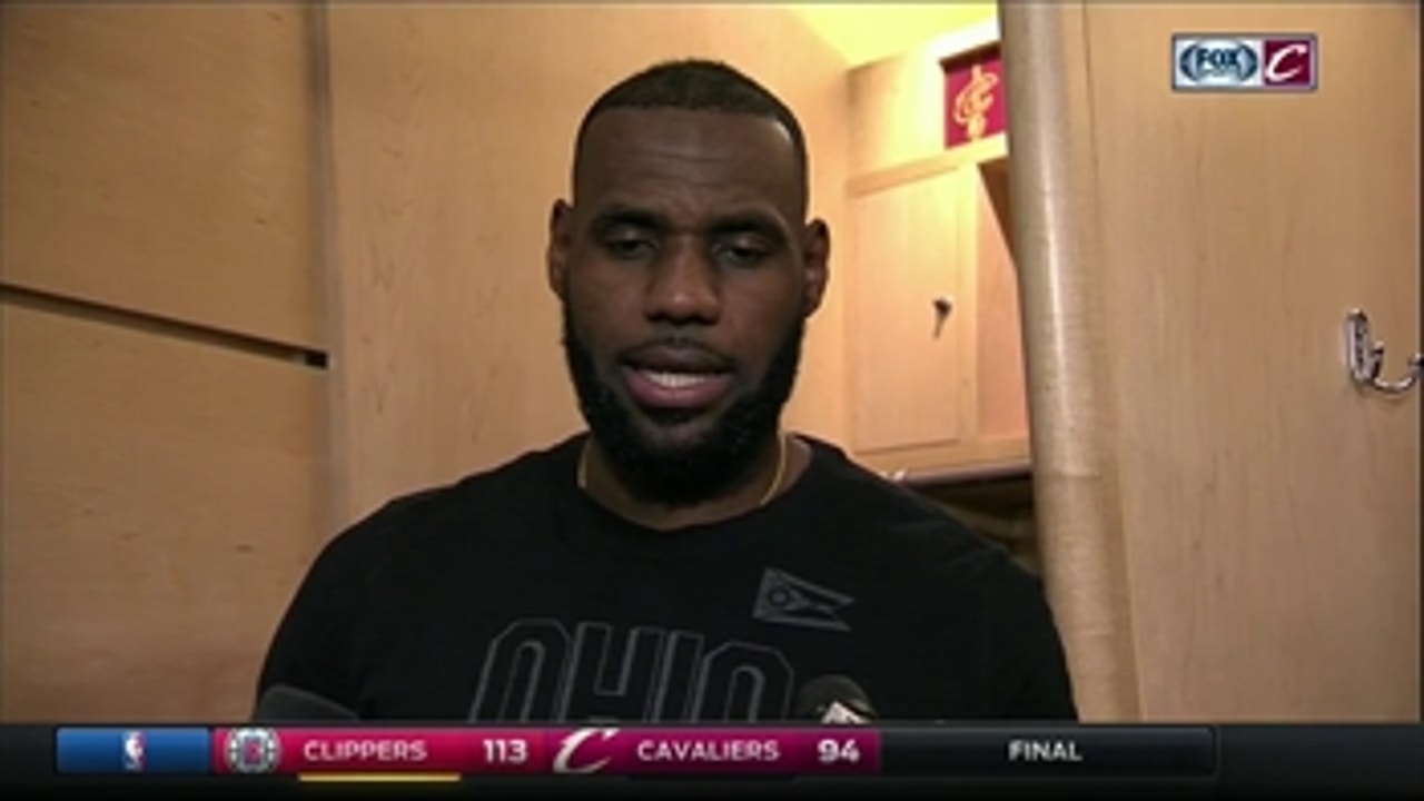 LeBron offers thoughts on 'weird' game against LA