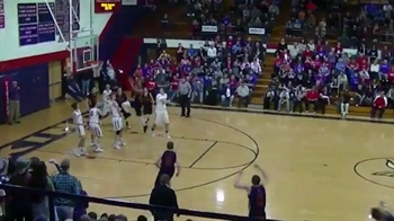 HS hoops star throws down one of the most vicious dunks we've seen … then does something cool to opponent after