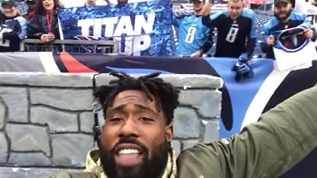 Delanie Walker and Titans fans say, "THANK YOU!" to veterans and members of the military