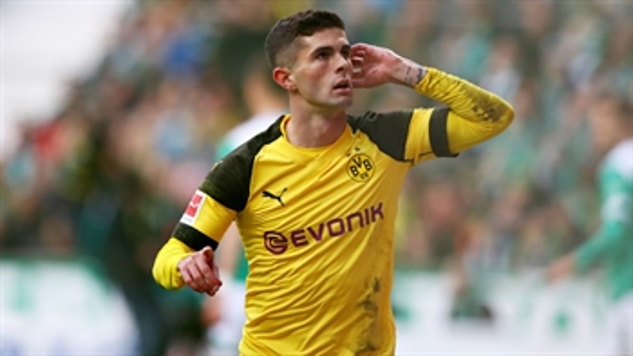 Christian Pulisic scores opening goal for Dortmund ' 2019 Bundesliga Highlights