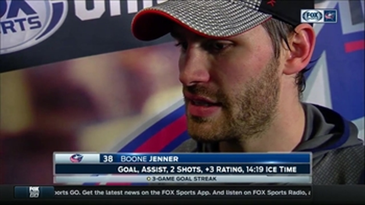 Boone Jenner describes the Blue Jackets' successful adjustments