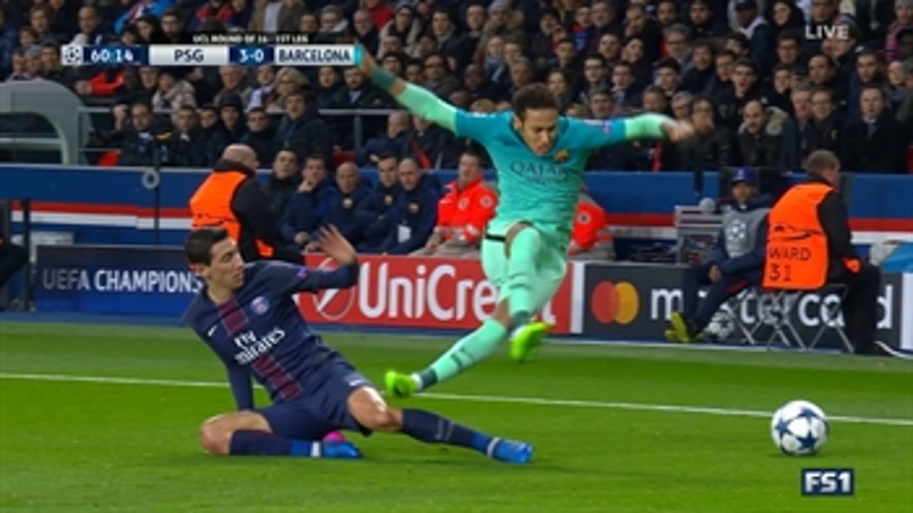 This Neymar dive against PSG in the Champions League was not pretty