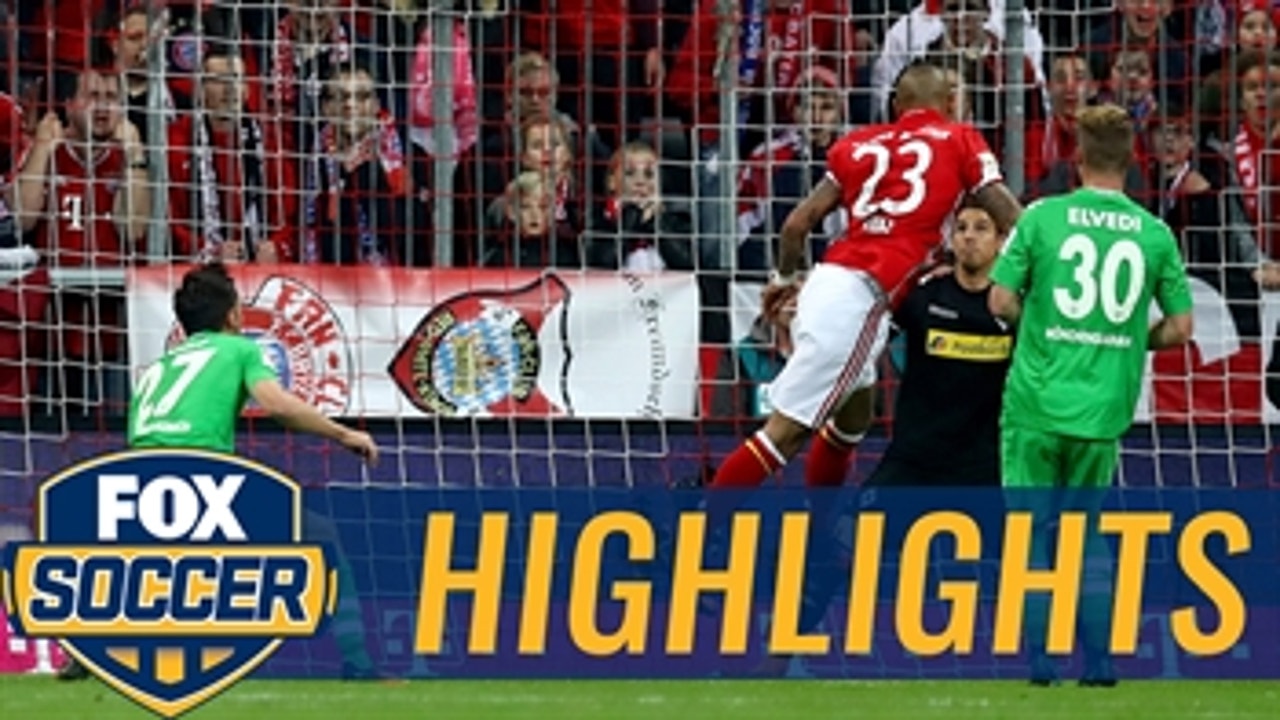 Arturo Vidal opens the scoring for Bayern vs. Gladbach ' 2016-17 Bundesliga Highlights