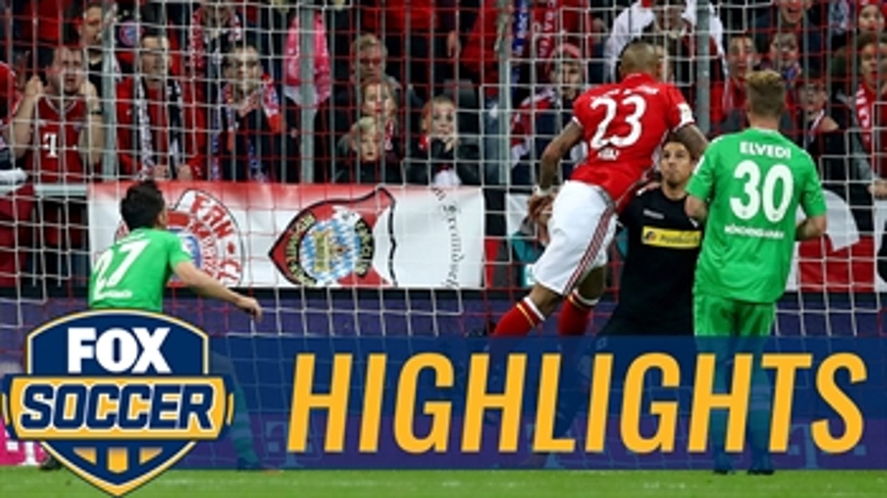 Arturo Vidal opens the scoring for Bayern vs. Gladbach ' 2016-17 Bundesliga Highlights