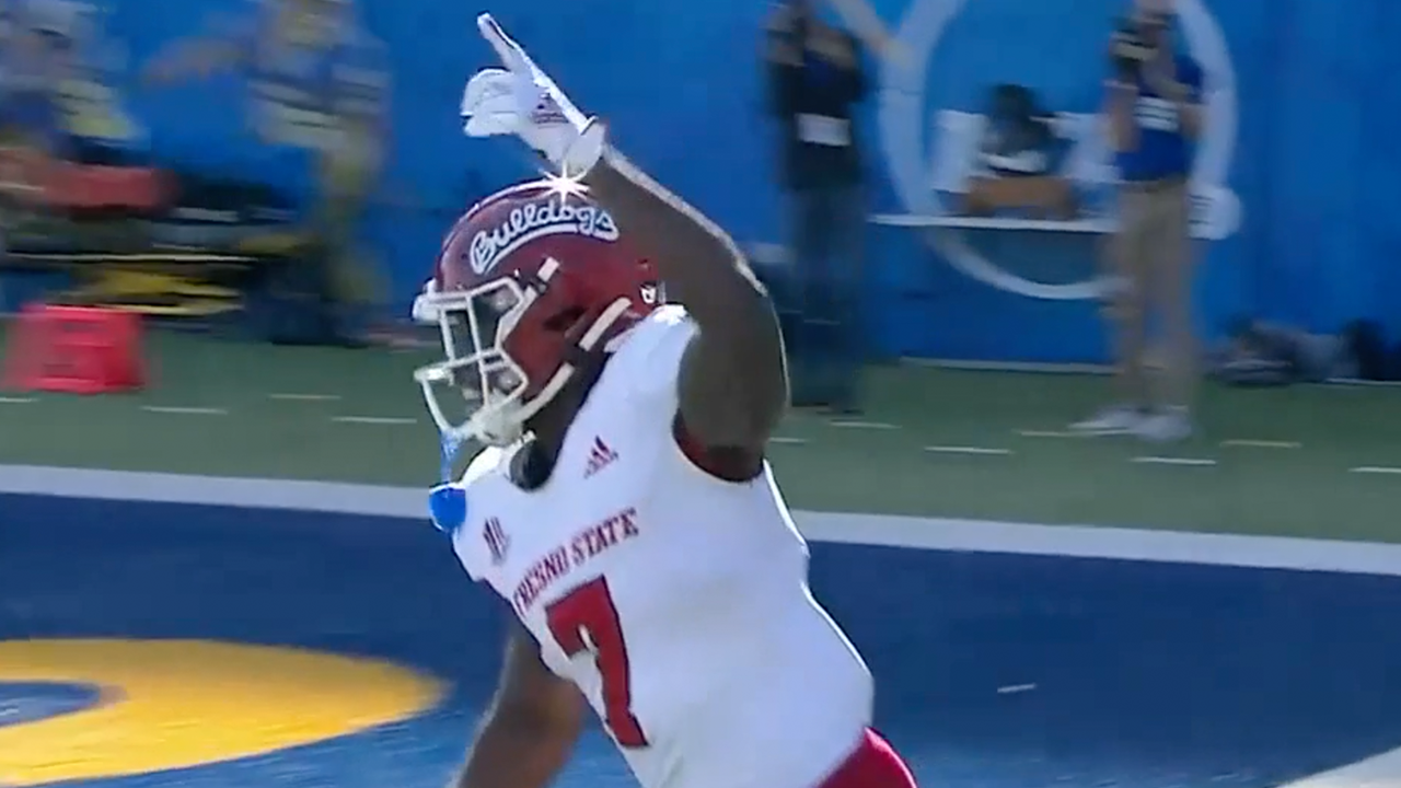 Jake Haener links up with Jordan Mims from 55 yards for a touchdown, Fresno State leads San Jose State 23-6