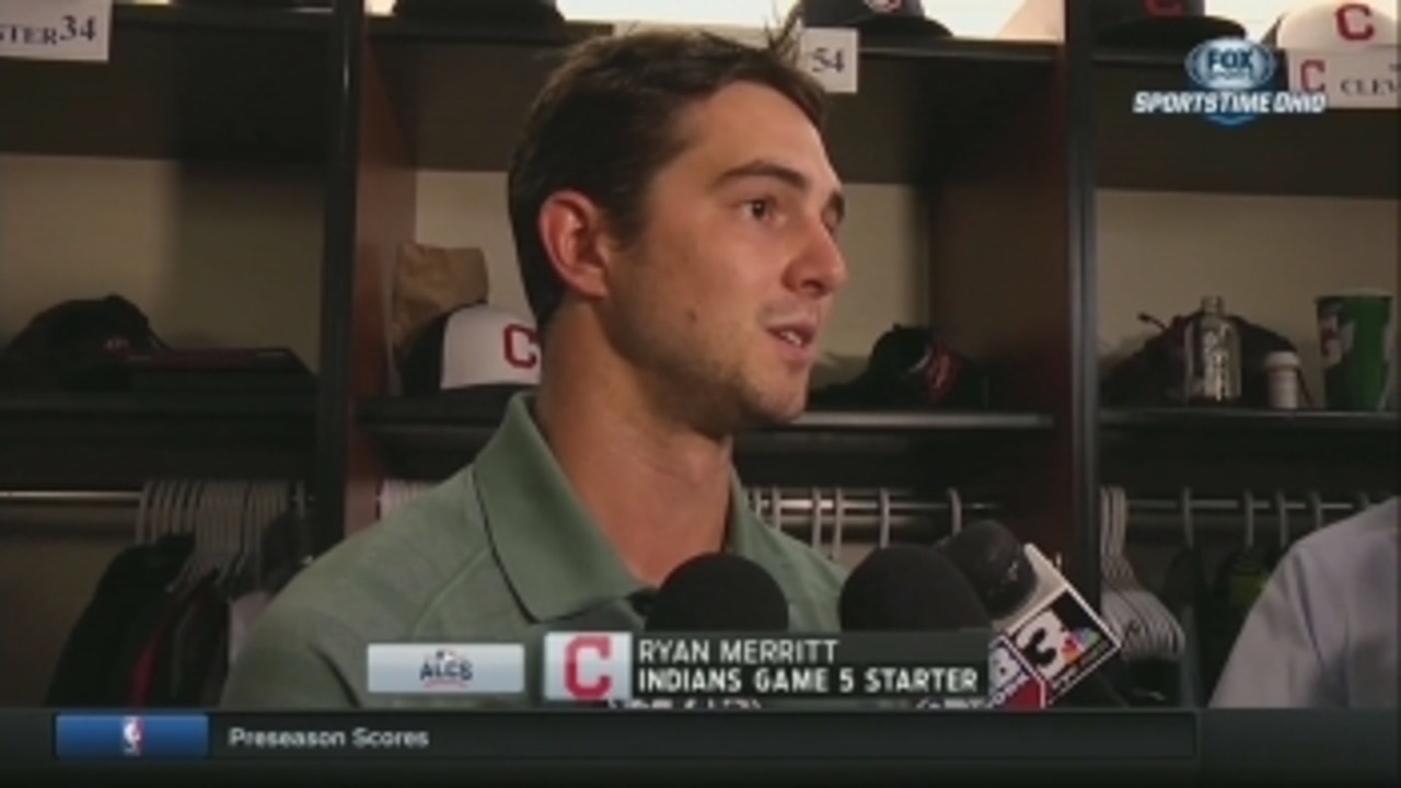 Indians' rookie Ryan Merritt doesn't appear scared prior to ALCS start