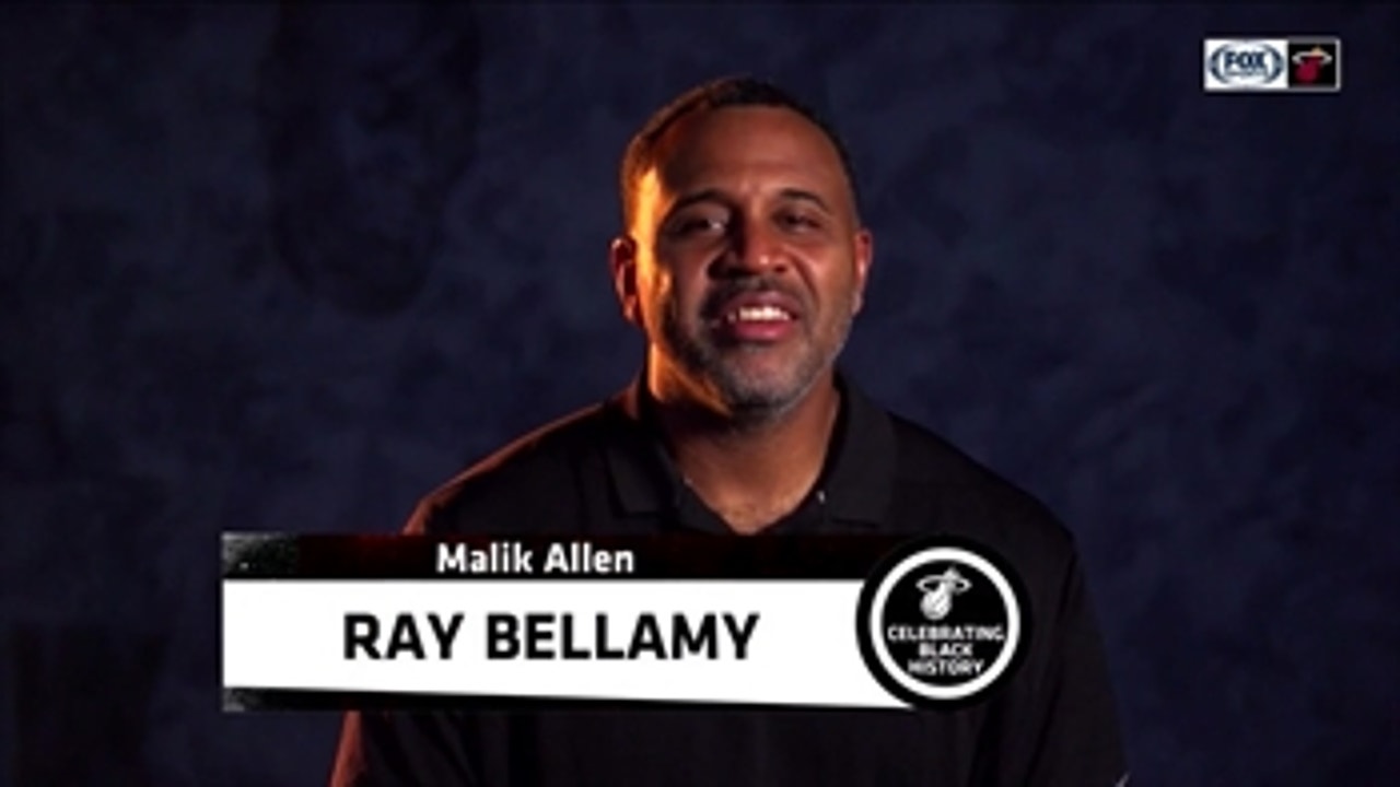 Heat honor University of Miami football star Raymond Bellamy during Black History Month
