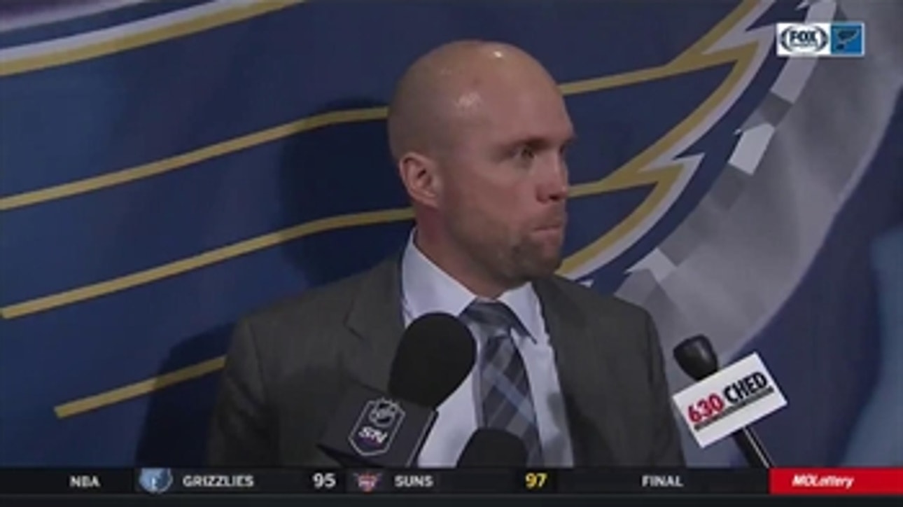 Yeo on Thompson's first NHL goal: 'I'm very happy for him'