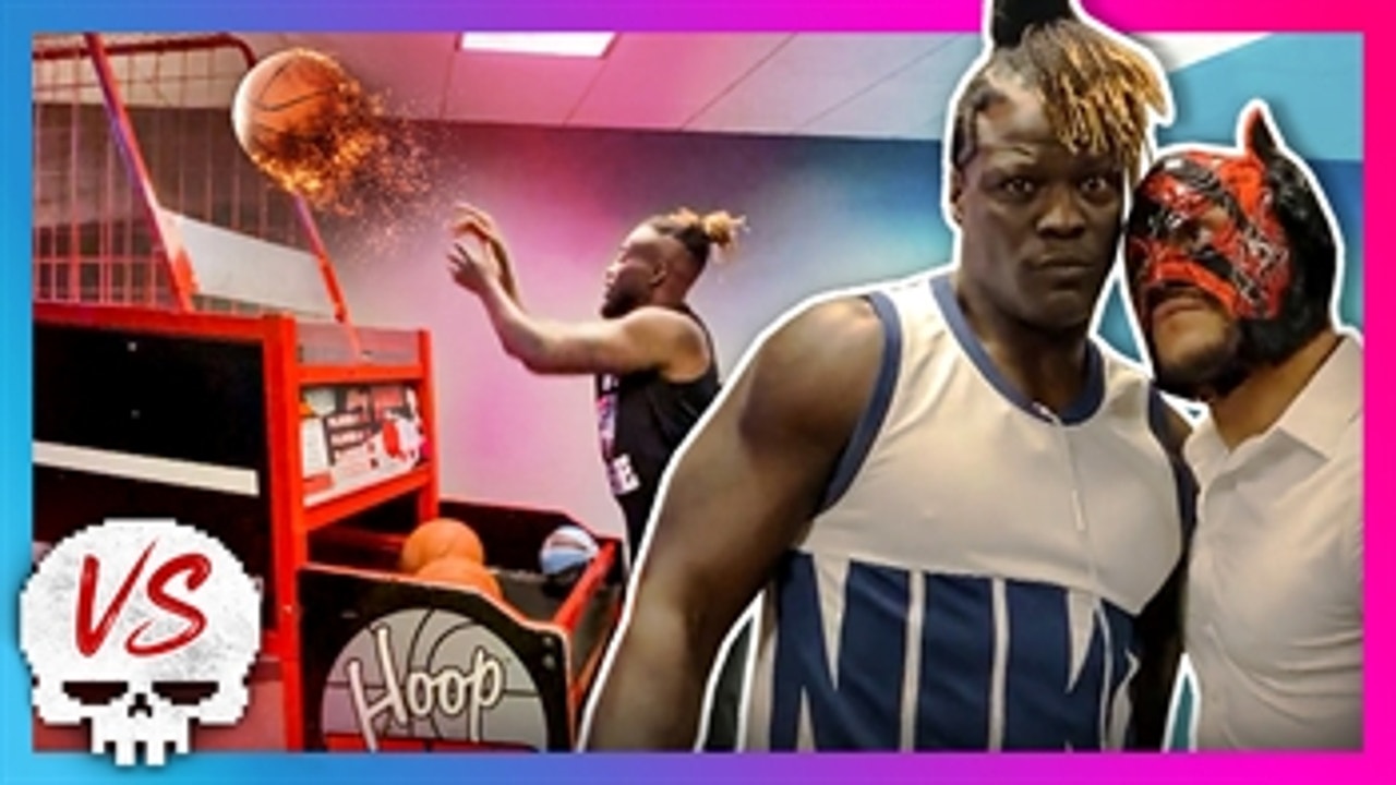 KOFI KINGSTON vs. RICOCHET vs. R-TRUTH vs. LINCE DORADO — Arcade Basketball Backstage Tournament!