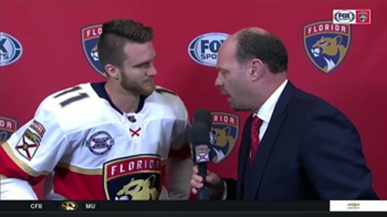 Jonathan Huberdeau on the comeback win for the Florida Panthers