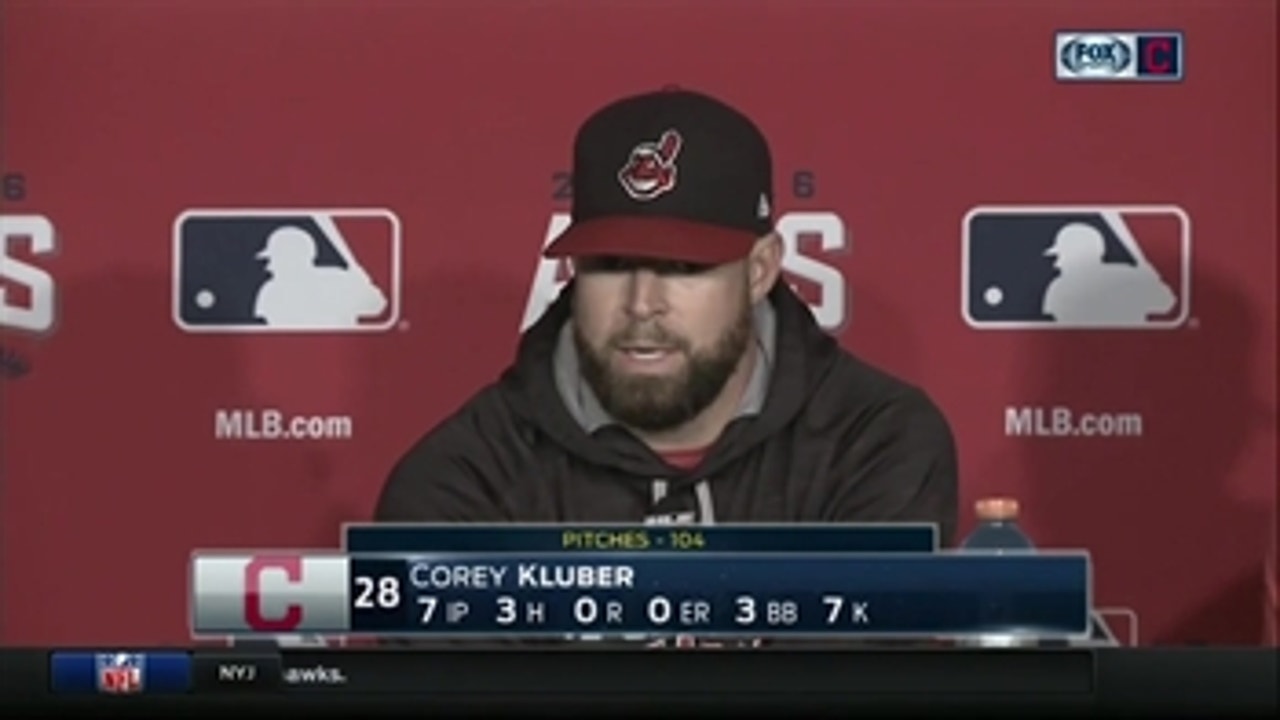 Kluber enjoys pitching in the Progressive Field atmosphere