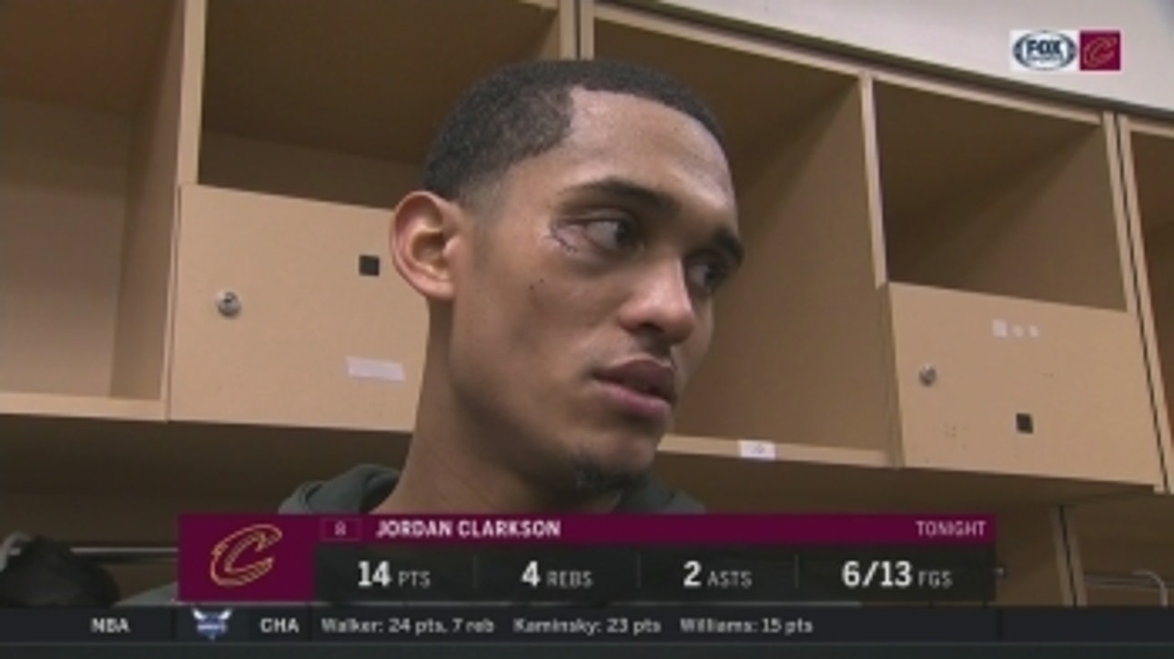 Getting stitches is just part of the game, says Jordan Clarkson