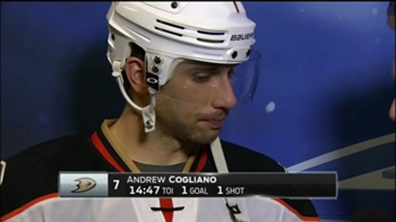 Andrew Cogliano (1 goal) after Ducks win third straight game
