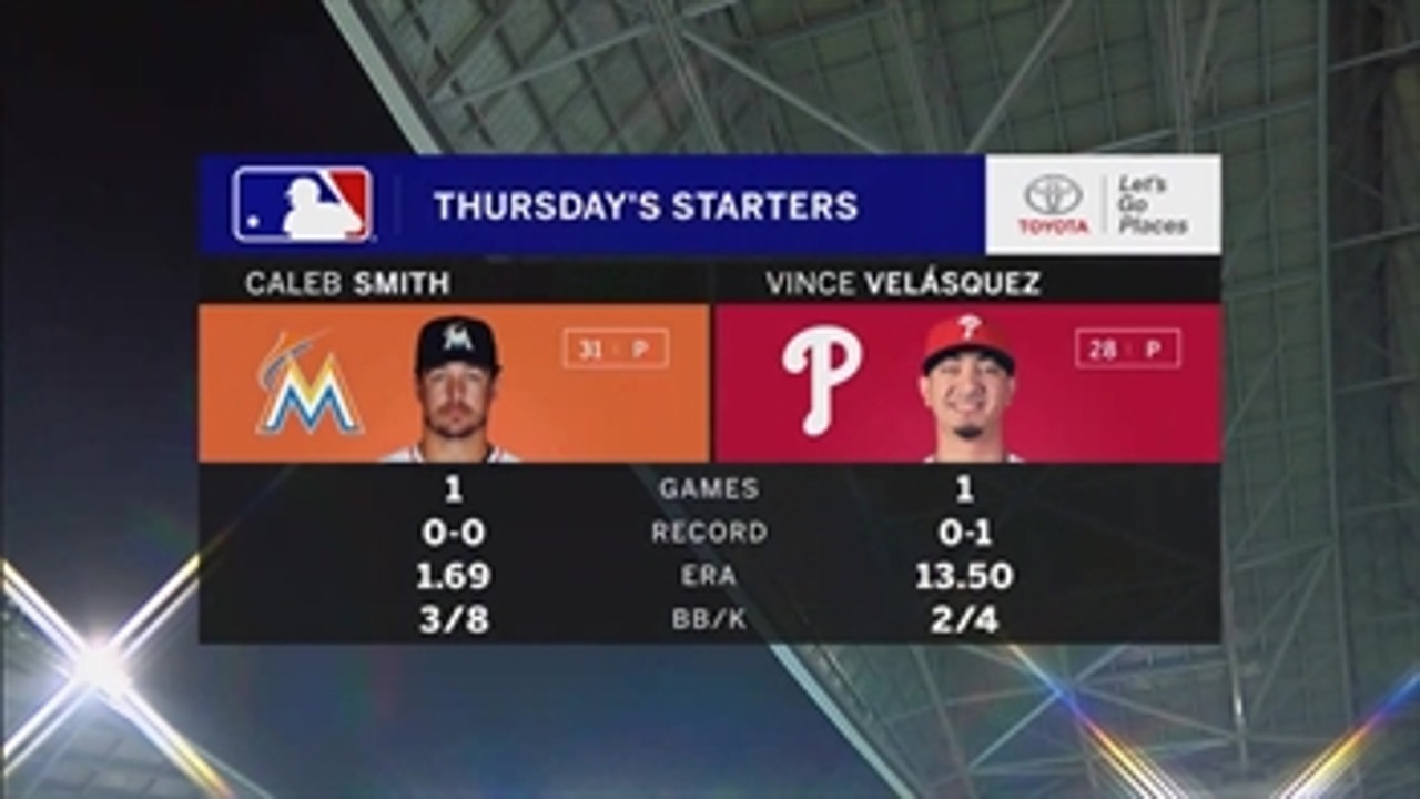 Caleb Smith gets the call as Marlins open up against Phillies