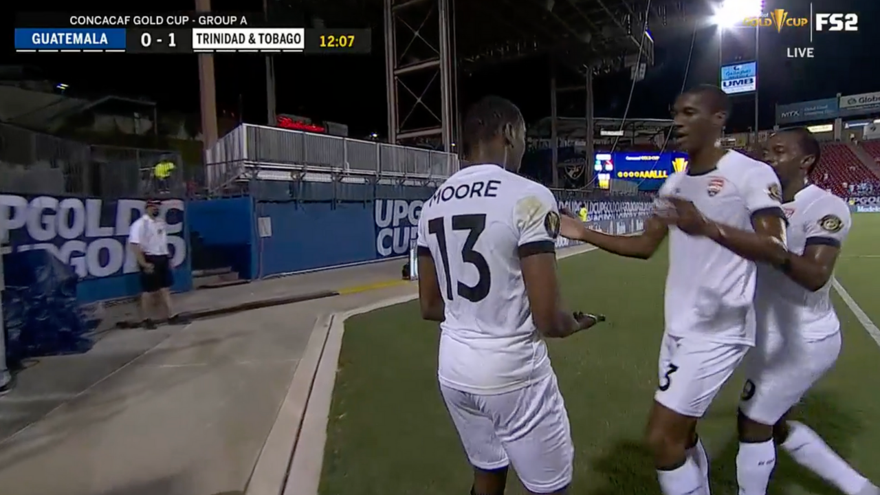 Beautiful cross sets up Reon Moore's goal, gives Trinidad & Tobago early 1-0 lead vs. Guatemala