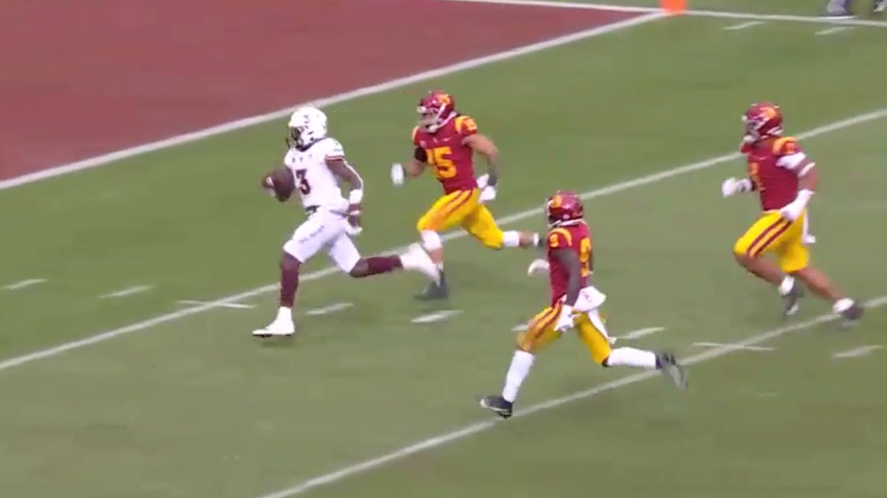 Arizona State's Rachaad White turns check down into 55-yard touchdown, leads USC, 17-14
