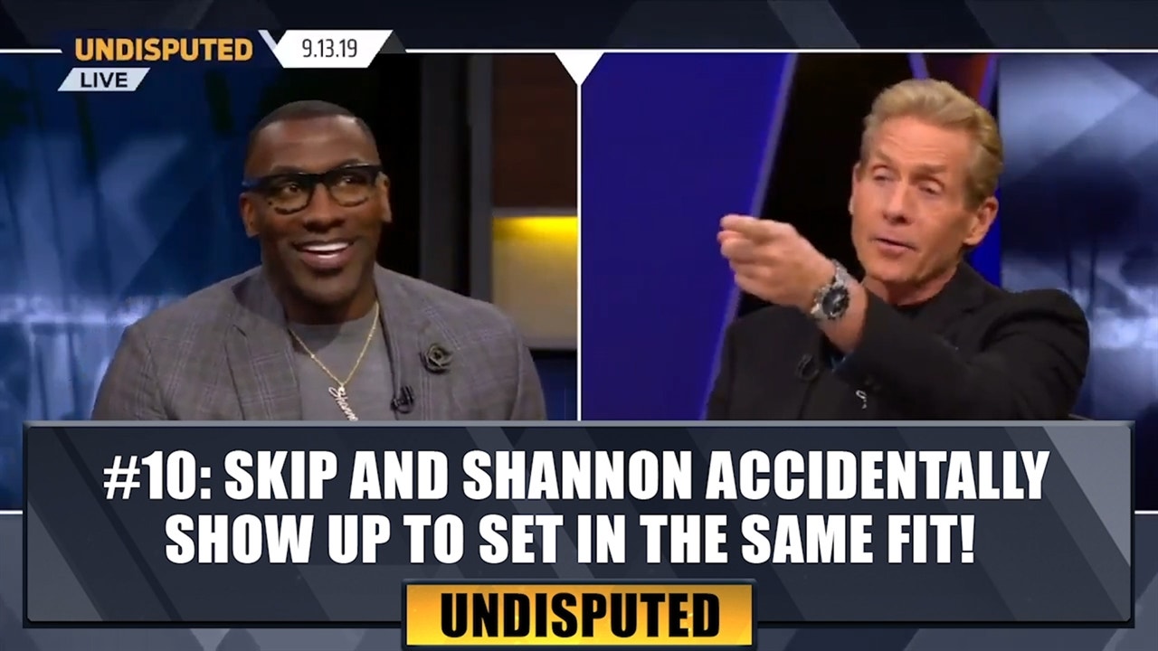 #10 Skip and Shannon accidentally show up to set in the same fit! ' Top 10 Moments of the Year