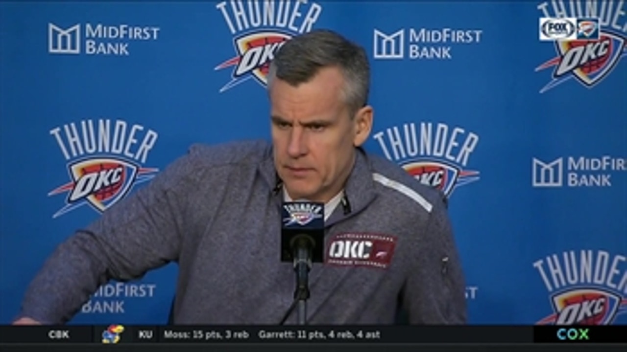 Billy Donovan on the Thunder loss against the LA Lakers