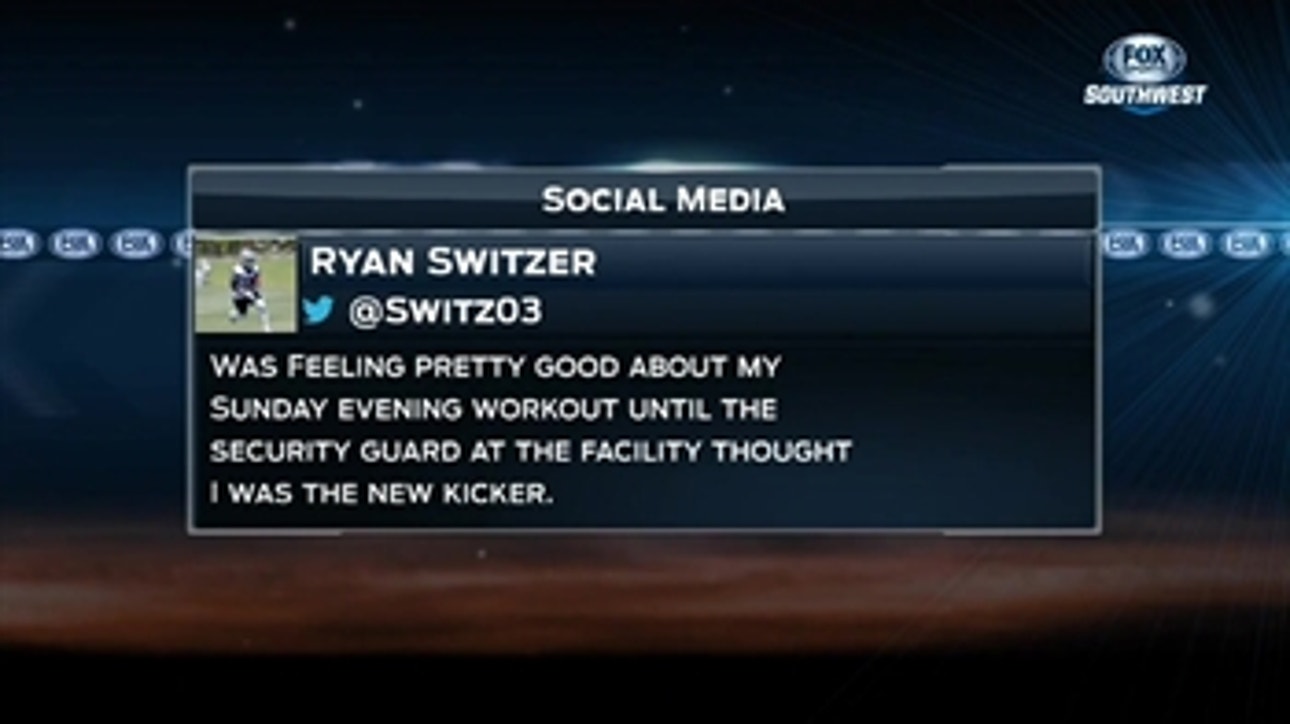 Ryan Switzer mixed up with Cowboys Kicker ' SportsDay OnAir
