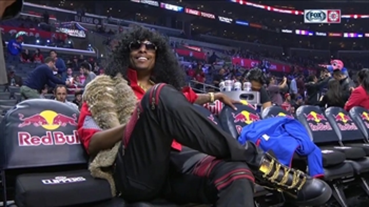 Paul Pierce dresses up as Rick James on Clippers bench for Halloween