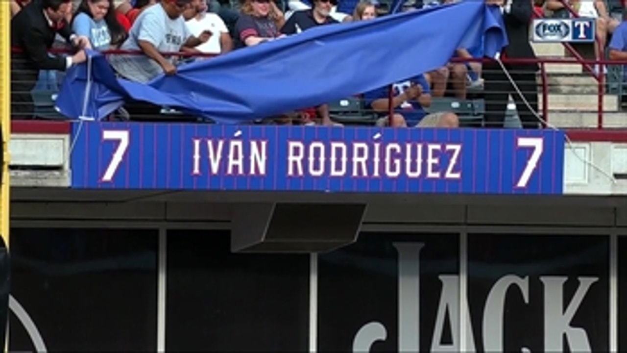 Rangers to retire Pudge Rodriguez's number
