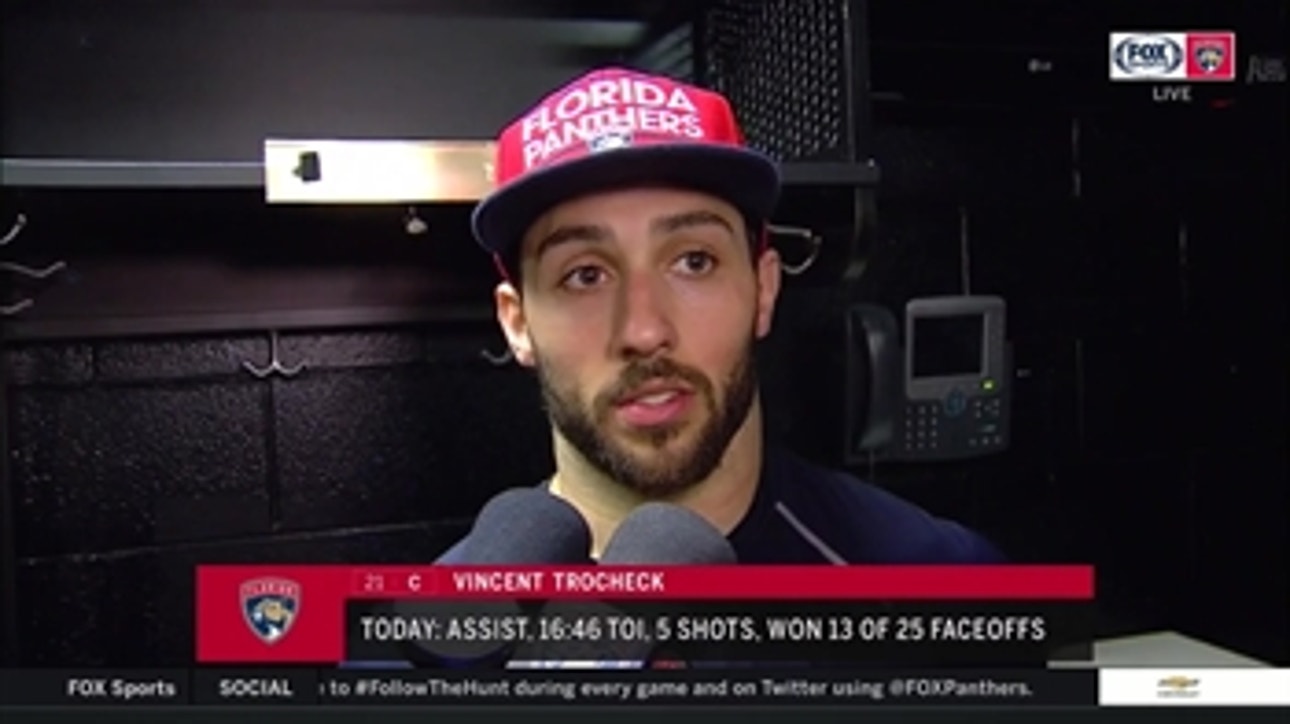 Vincent Trocheck: I don't think we played like a playoff team today